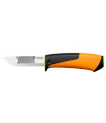 Fiskars Нож для тяжелых работ с точилкой Hardware, 219мм, 150г