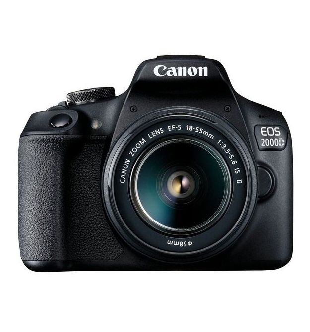 Зеркальный фотоаппарат Canon EOS 2000D kit (18-55mm) IS II (2728C008)