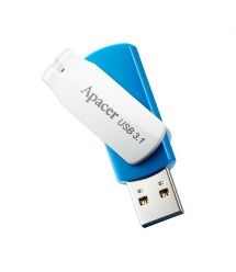 Флеш память USB Apacer AH357 64GB USB 3.1 Blue/White (AP64GAH357U-1)