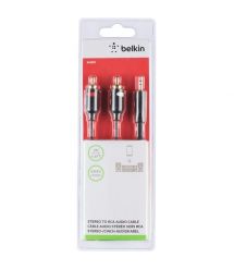 Кабель RCA Belkin 2xRCA M/M 3.5мм 2м (F3Y116BT2M)