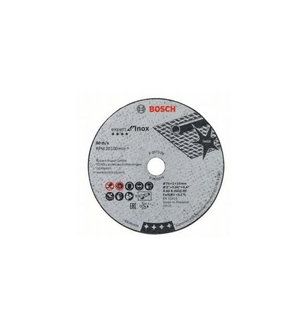 Диски відрізні Bosch Expert for Inox, 76х10х1мм, 5шт (2.608.601.520)