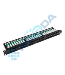 Патч-панель 19" 48xRJ-45 UTP, кат. 6, 1U, dual type, Kingda