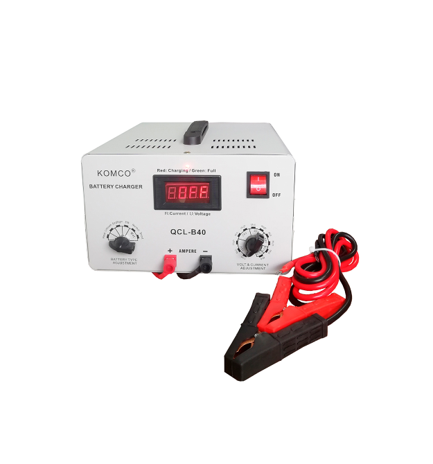 Зарядний пристрій для акумуляторів QCL-B40, AGM - LiFePO4, output:48V,60V, 72V, 5А-40А,+ крокодили, 290x247x157mm