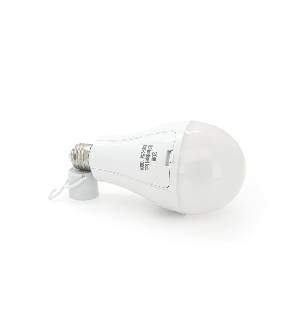 Лампочка з акумуляторами 2*18650 Emergency Bulb, 20W, Box