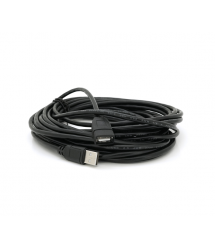 Подовжувач USB 2.0 AM - AF, 10.0m, 1 ферит, Black