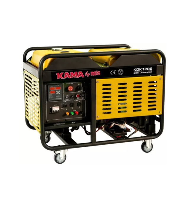 Генератор дизельний KDK12RE, 12KVA - 10KW, однофазний 230V, об&aposєм 34л