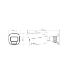 IP-відеокамера 6Mp TVT TD-9462E4(D-PE-AW3) White f-2.8mm, ІЧ+LED-підсвічування, з мікрофоном