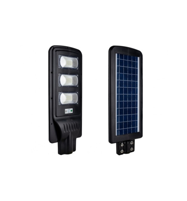 Вуличний ліхтар Vargo із сонячною батареєю на стовп 3VPP, 1 режим, корпус-міцний пластик, 120W, 6500K, 5400Lm, ip66, вбудований