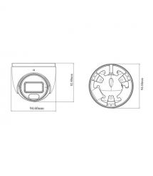 IP-відеокамера 6Mp TVT TD-9564S4-C (D-PE-AW2) Black f-2.8mm, ІЧ+LED-підсвічування, з мікрофоном