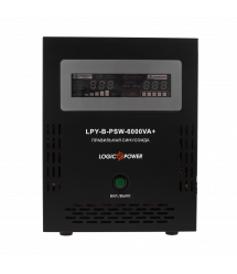 ИБП с правильной синусоидой LogicPower LPY-B-PSW-6000VA+ (4200W) 10A/20A 48V для котлов и аварийного освещения