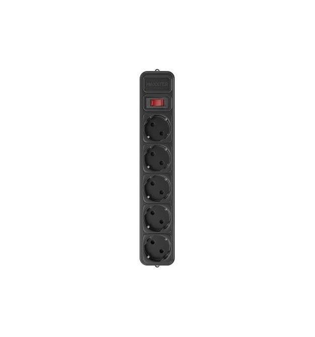 Сетевой фильтр 1.8 м кабель 5 розеток Maxxter SPM5-G-6В