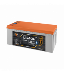 Акумулятор LP LiFePO4 12,8V - 460 Ah (5888Wh) (BMS 200A/200А) пластик LCD Smart BT