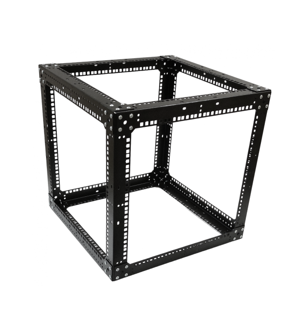Стійка-кронштейн Cube 19 9U 550х550х550 мм, посилена, чорна
