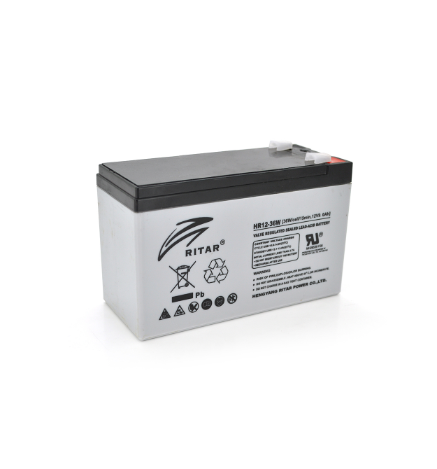 Аккумуляторная батарея AGM RITAR HR1236W, Gray Case, 12V 9.0Ah ( 151 х 65 х 94 (100 ) 2.60kg Q10