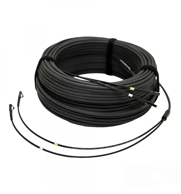 Патчкорд LC-UPC-LC-UPC ММ 5мм, 3мм armored branch, зовнішнього виконання 70м, Duplex