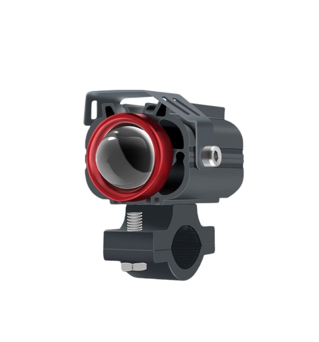 Світлодіодна фара для мотоцикла 35W, ближнє світло біле + дальнє світло біле + стробоскоп, 12-85V, 3800Lm, IP67, 65x40x75mm