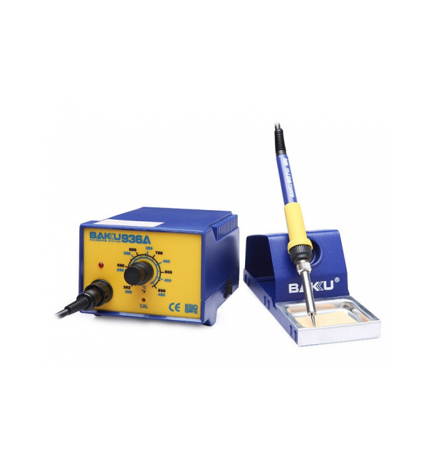 Паяльная станция BAKKU BK-936A, паяльник с блоком регулировки, Box (263*215*118) 1,78 кг
