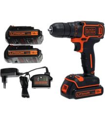 Дрель-шуруповерт аккумуляторная BLACK+DECKER BDCDD186KB