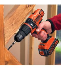 Дрель аккумуляторная ударная BLACK+DECKER BDCH188N