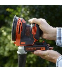 Шліфмашина ексцентрикова акумуляторна BLACK+DECKER BDCROS18