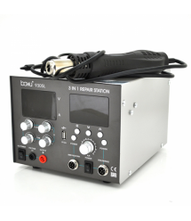 Паяльная станция BAKKU BA-9305D цифровая индикация, фен, паяльник, БП DC 0-30В, 5A (335*300*235) 4,91 кг