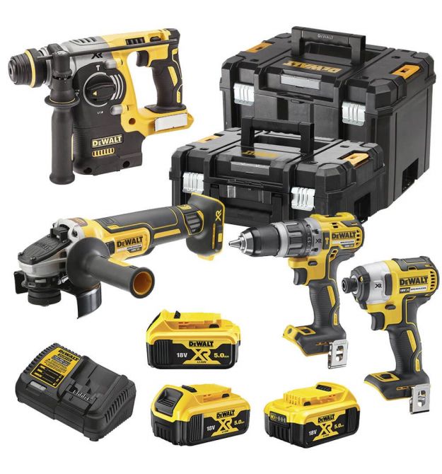 Набір з чотирьох інструментів безщіткових DeWALT DCK422P3T