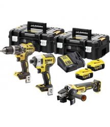 Набір з трьох інструментів безщіткових DeWALT DCK384P2T