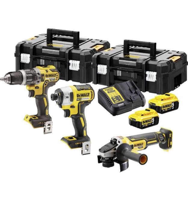 Набор из трех инструментов бесщеточных DeWALT DCK384P2T