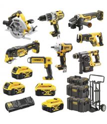 Набор из восьми инструментов аккумуляторных DeWALT DCK856P4