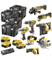 Набор из восьми инструментов аккумуляторных DeWALT DCK865P4T