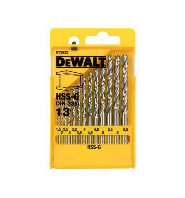 Набор сверл по металлу DeWALT DT5922