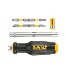 Отвертка - набор FULL FIT 6 Way с двумя сменными битами DeWALT DWHT66569-0