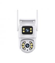 IP PTZ-видеокамера с WiFi 4Mp (2*2Mp) Light Vision VLC-9192WI-2C (Tuya) f-3.6mm+3.6mm, ИК+LED-подсветка, с микрофоном