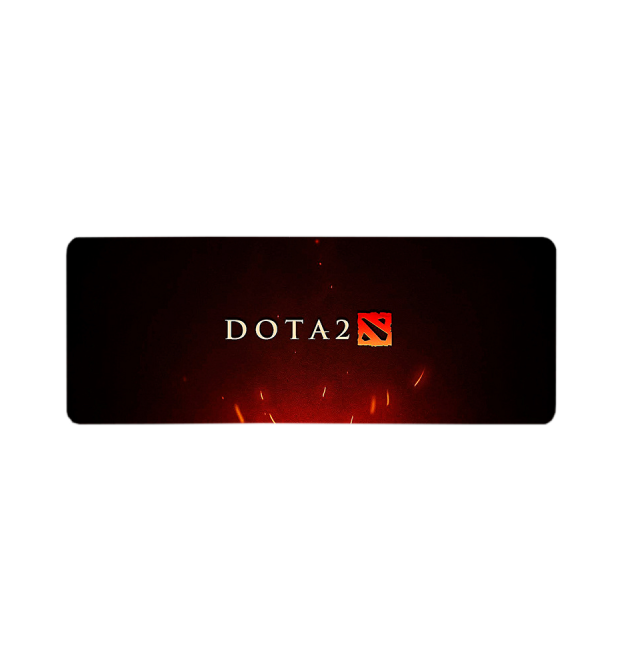 Килимок 300*700 тканинний DOTA2, товщина 3 мм, колір Black-Red, OEM