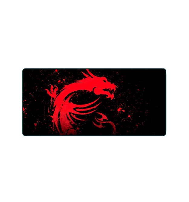 Килимок 300*700 тканинний Red Dragon з боковою прошивкою, товщина 2 мм, Black, Пакет