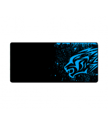 Килимок 300*700 тканинний Blue tiger з боковою прошивкою, товщина 2 мм, Black, Пакет