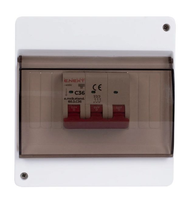 Корпус пластиковый 6-модульный навесной Enext e.plbox.stand.n.06k