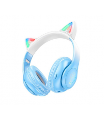 Бездротові навушники Bluetooth HOCO W42, White - Blue, Box