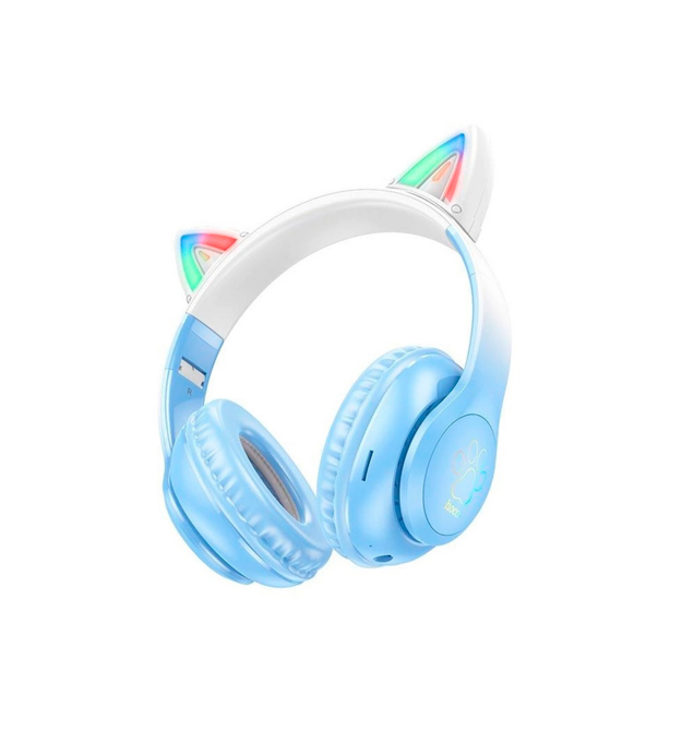 Бездротові навушники Bluetooth HOCO W42, White - Blue, Box