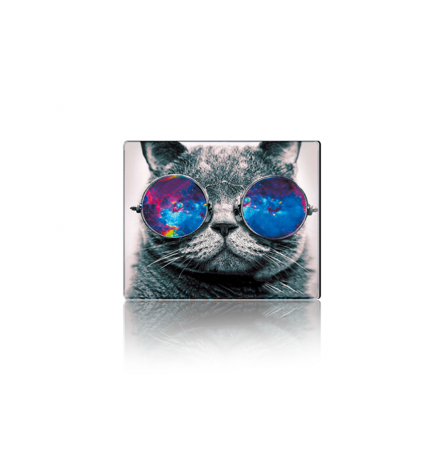 Килимок 250*300 тканинний Cat with Glasses, з боковою прошивкою, товщина 2 мм