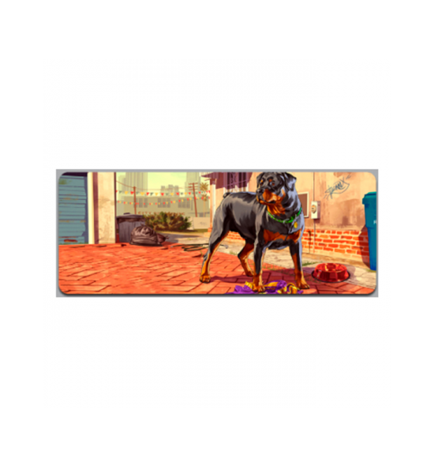 Килимок 300*800 тканинний GTA5 Dog з боковою прошивкою, товщина 3 мм, Пакет