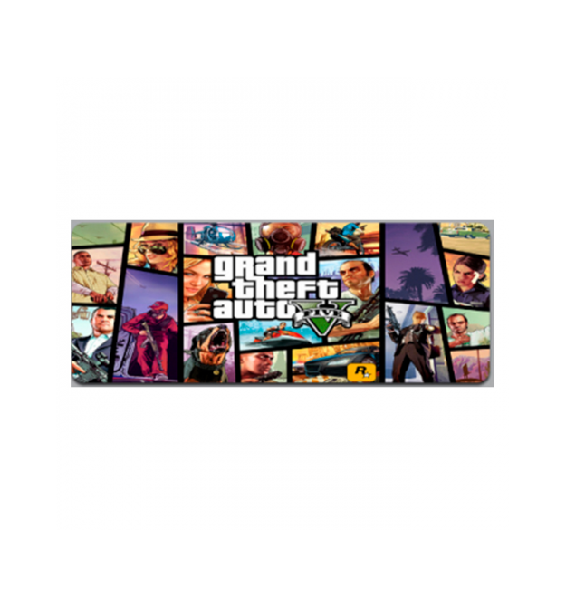 Килимок 300*800 тканинний GTA5 City з боковою прошивкою, товщина 3 мм, Пакет