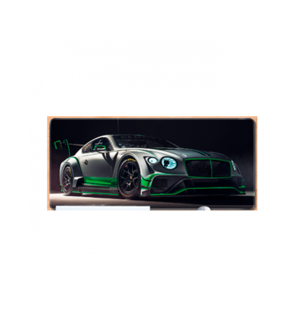 Килимок 300*800 тканинний Bentley Continental GT3 з боковою прошивкою, товщина 3 мм, Grey, Пакет