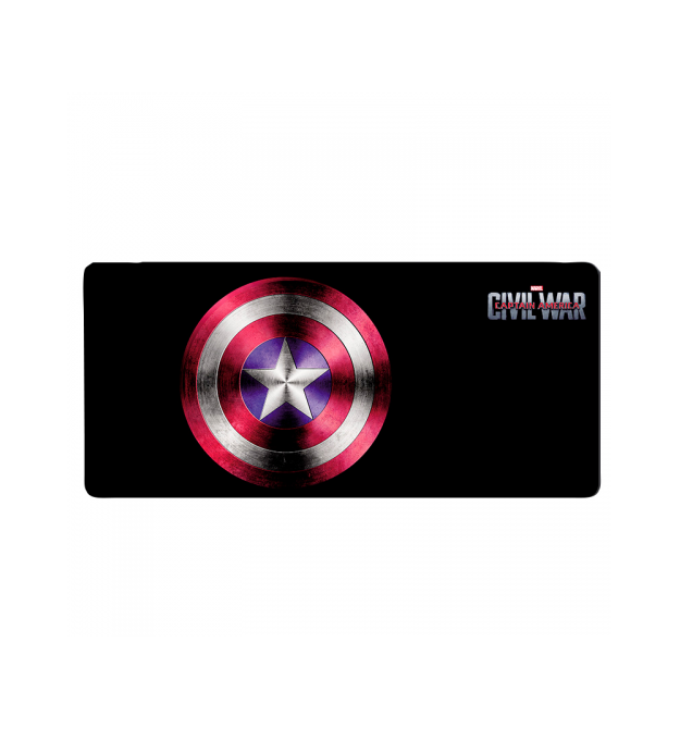 Килимок 300*800 тканинний Captain America з боковою прошивкою, товщина 3 мм, Пакет