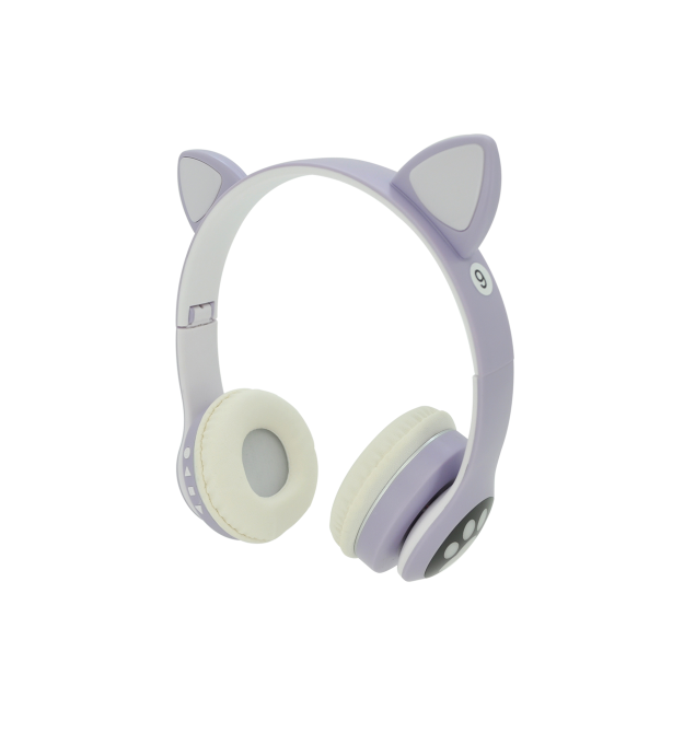 Бездротові навушники Bluetooth Cat Ear VZV-23M Led, Purple