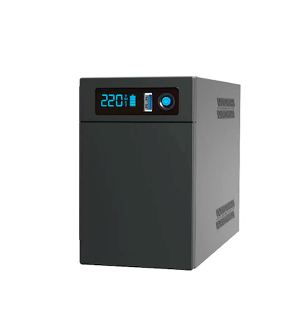 ДБЖ Ritar E-RTM-LI-1200 (720W), LCD, AVR, 3st, 2xSCHUKO socket, АКБ LiFePO4 х 25.6V154WH, metal Case (305*85*141) 5кг (372*278*4