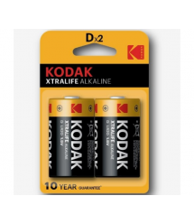 Батарейка лужна KODAK XTRALIFE LR20, 2шт в блістері, ціна за блістер