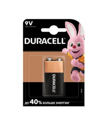 Батарейка лужна DURACELL 9V - MN1604, 1шт у блістері, ціна за блістер