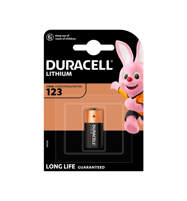 Батарейка DURACELL DL 123, 1 шт у блістері, ціна за блістер