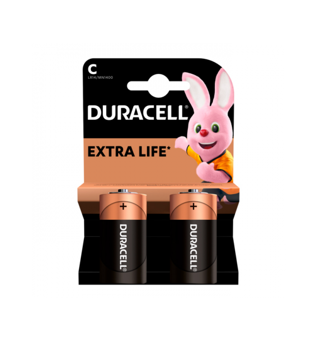 Батарейка DURACELL С - LR14 - MN1400 KPN, 2шт у блістері, ціна за блістер
